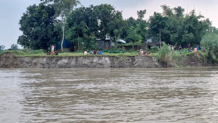 জামালপুরের দেওয়ানগঞ্জে নদীভাঙনে বিলীন হচ্ছে গ্রাম-জমি ও মানুষের স্বপ্ন