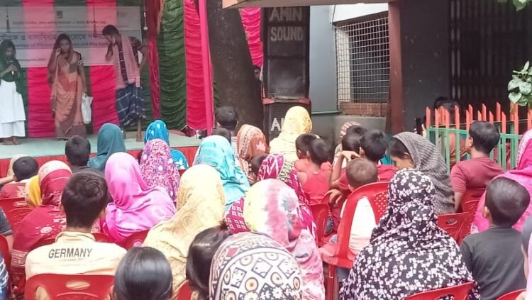 সাতক্ষীরায় যৌতুক ও বাল্যবিবাহ প্রতিরোধে গণসচেতনতা। 