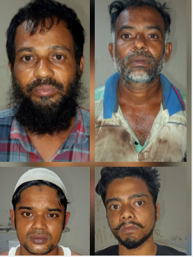 রাজৈরে মাদক বিরোধী অভিযানে ইয়াবা ও গাজাসহ ৪ জন গ্রেফতার।