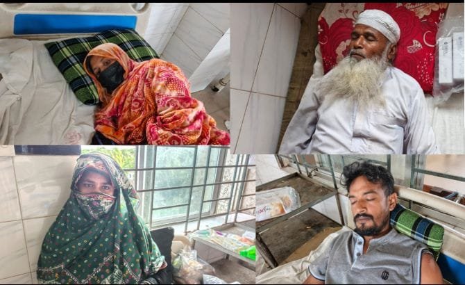 চরফ্যাশনে চাঁদা দাবিতে দুই অন্তঃসত্ত্বাসহ ৫ জনকে পিটিয়ে আহত