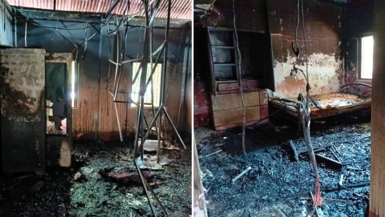 গফরগাঁওয়ে প্রয়াত বিএনপি নেতার বাড়িতে দুর্বৃত্তের অগ্নিসংযোগ