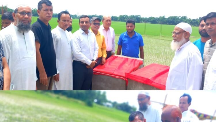 নান্দাইলের অন্যতম নিষ্ঠাবান পৌর প্রশাসকের বিদায়ের আগে বিশেষ উদ্যোগ:  বৃক্ষরোপণ কর্মসূচি সহ  কবরস্থান নির্মাণের ফলক উম্মুচন