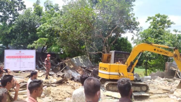 শেরপুরের ঝিনাইগাতীতে উচ্ছেদ অভিযান, উদ্ধার সরকারি সম্পত্তি