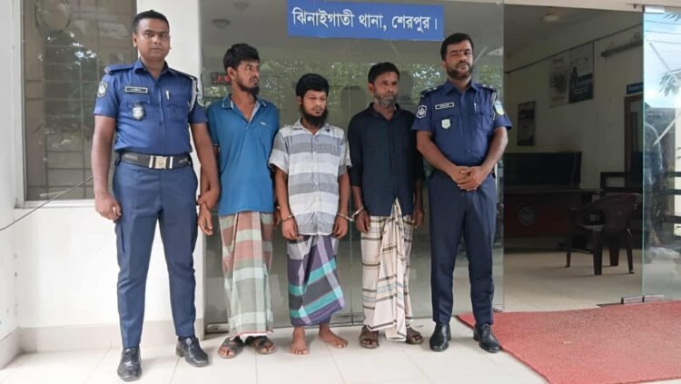 সাংবাদিকের ওপর হামলা ঘটনায়  ঝিনাইগাতীতে ৩ আসামি গ্রেফতার