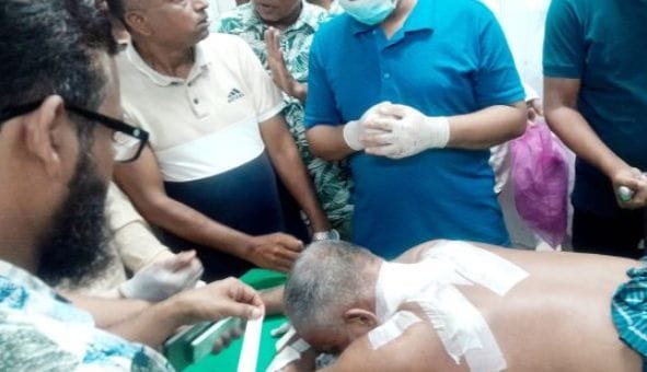 আইচা বিএনপির সাবেক সভাপতি উপর সন্ত্রাসীদের হামলা।।