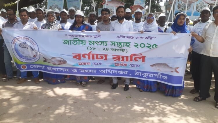ঠাকুরগাঁওয়ে জাতীয় মৎস্য সপ্তাহ ২০২৫ উদযাপন