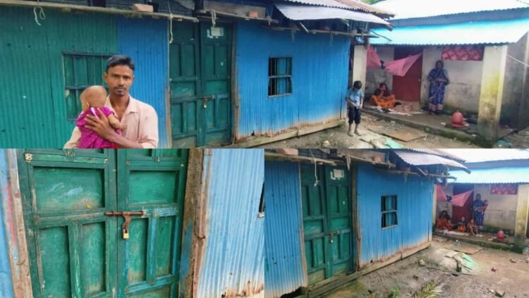 হাতিয়ায় সুদের টাকার জন্য রিক্সাচালক এর বসত ঘরে তালা