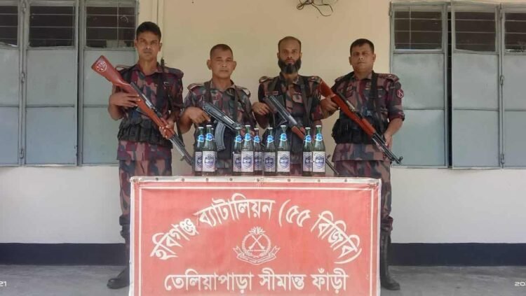 ৫৫ বিজিবির বিশেষ অভিযানে ৫৩ লাখ টাকার মাদক ও চোরাচালানী পণ্য জব্দ