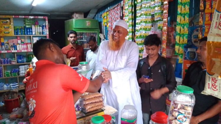 মণিরামপুরে হাতপাখার এমপি প্রার্থীর গণসংযোগ