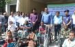 নওগাঁর পত্নীতলায় প্রসাশনের সহযোগিতায় অসহায় ১৫ জন প্রতিবন্ধী মাঝে  হুইল বিতরণ