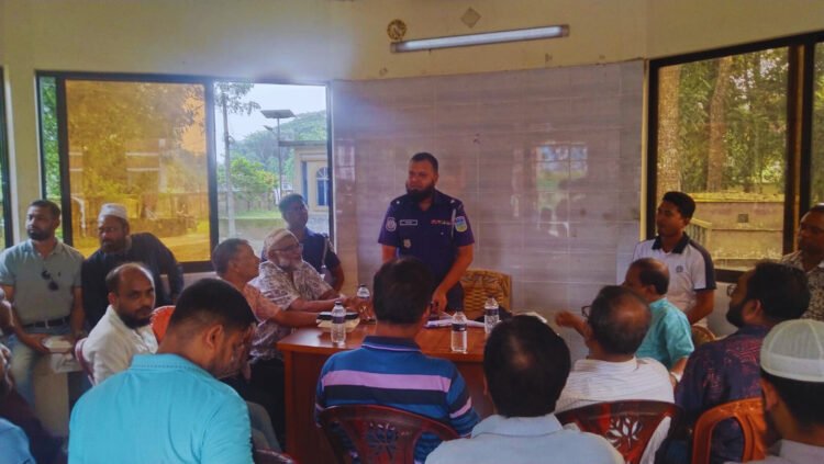 নান্দাইলে নব যোগদানকৃত ওসির উপজেলায় কর্মরত সাংবাদিকদের সাথে মতবিনিময় সভা অনুষ্ঠিত