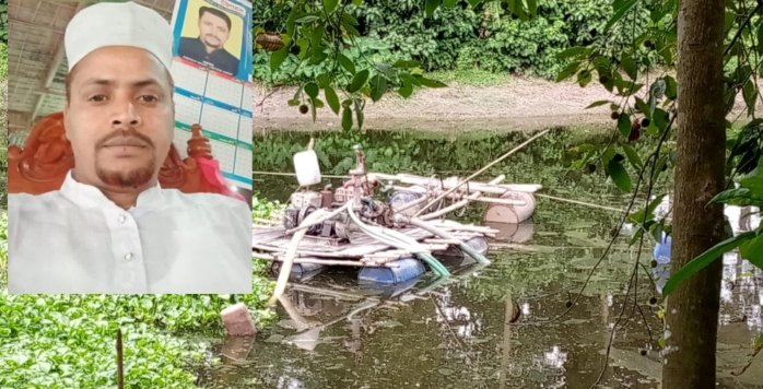সলঙ্গায় যুবলীগ নেতার বালু উত্তোলন যুবদল নেতার সহযোগিতায়  গাড়াদহ নদীতে বাংলা ড্রেজার বসিয়ে