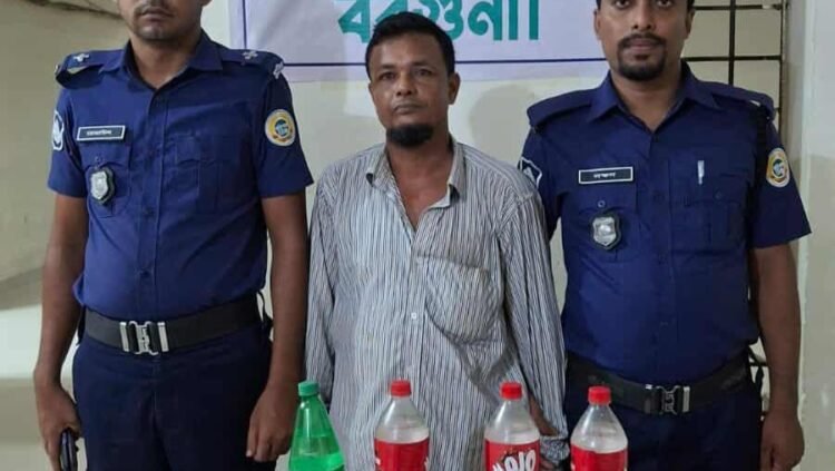 আমতলীতে চোরাই মদসহ একজন গ্রেফতার