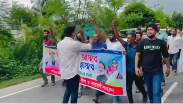 কুমিল্লা দাউদকান্দিতে নিষিদ্ধ ঘোষিত ছাত্রলীগ ও যুবলীগের ঝটিকা মিছিল আটকে ৫