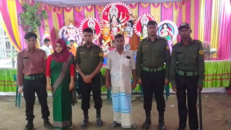 শারদীয় দুর্গাপূজা-২০২৫ উপলক্ষে গোলাকান্দাইল ইউনিয়নে পূজা মন্ডপ পরিদর্শন