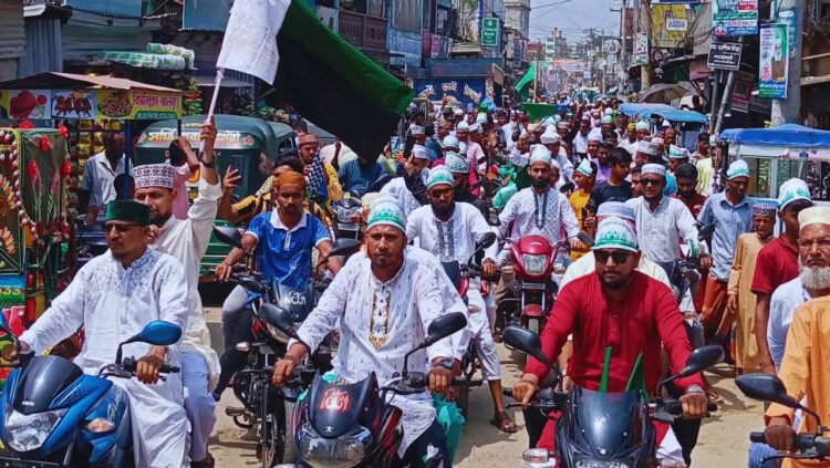 চুনারুঘাটে ঈদে মিলাদুন্নবী (দ.) জুলুশ পালন