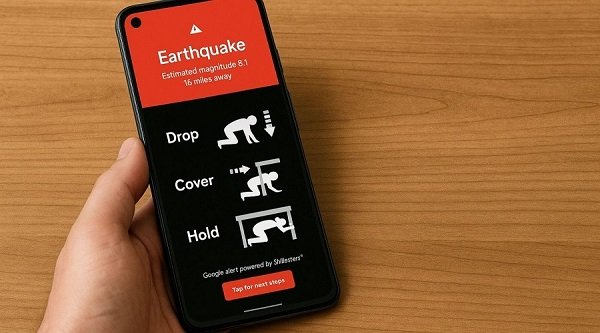 স্মার্টফোনে চালু করুণ ভূমিকম্প অ্যালার্ট