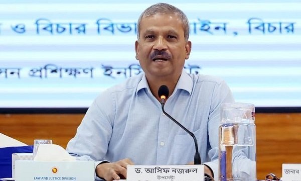 ডাকসু নির্বাচনের ফলাফল মেনে নেয়া প্রার্থীদের আইন উপদেষ্টার অভিনন্দন