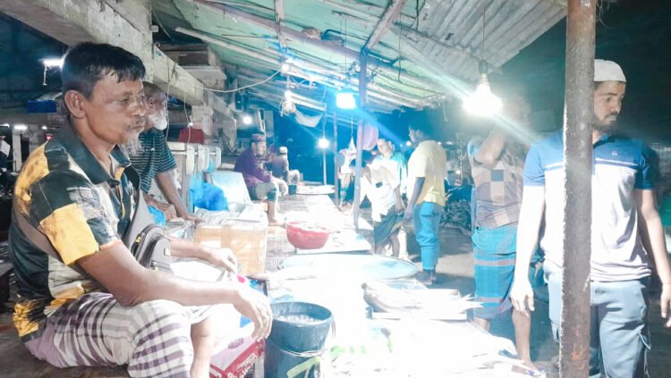 দক্ষিণের  উপকূলজুড়ে পায়রা নদীতে জেলেদের ২২ দিন অবরোধ শেষে আজ বাজারে ইলিশ মাছের প্রচুর চাপ দেখা গেছে