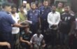 লাকসাম উপজেলার গেটে অস্ত্রসহ এই তিনটি ছেলেকে আটক করেছে পুলিশ
