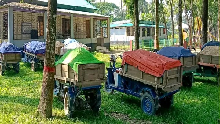 ঝিনাইগাতীতে অবৈধ বালু উত্তোলনে ৯ জনের কারাদণ্ড