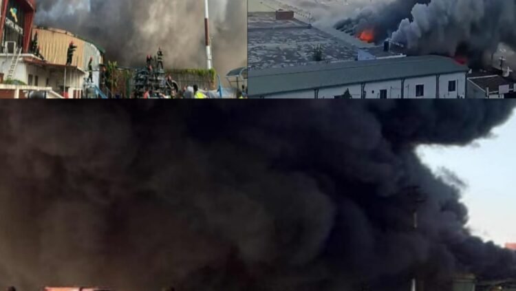 বিমানবন্দরের কার্গো ভিলেজ এলাকায় আগুন লাগে