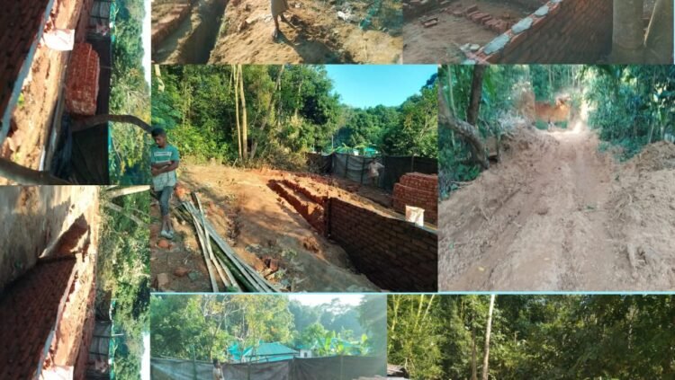রাঙ্গুনিয়ার রাজানগরে পাহাড় কেটে অবৈধ স্থাপনা নির্মাণ!
