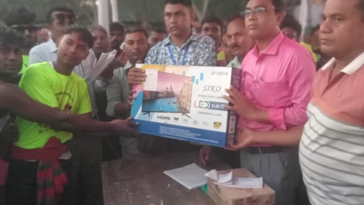 বালিয়াকান্দিতে শ্যামা পূজা উপলক্ষে আলোকসজ্জা ও দীপাবলি উৎসব পালিত