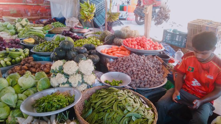 আমতলীতে শীতের আগমনে নতুন শবজির আগমন।দামে বৃদ্ধি নিচ্ছে খুচরা বিক্রেতা