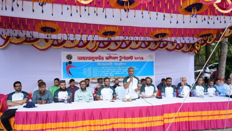 পটুয়াখালী ভার্সিটিতে, আন্তঃঅনুষদীয় ভলিবল টুর্নামেন্ট-২৫ এর উদ্বোধন