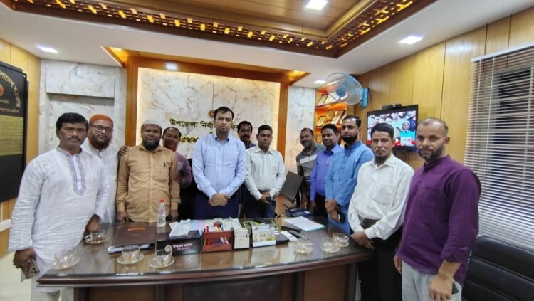 সরাইলে নবাগত ইউএনও’র সাথে সাংবাদিক ইউনিয়ন ব্রাহ্মণবাড়িয়া সরাইল উপজেলা ইউনিটের নেতৃবৃন্দের  মতবিনিময়