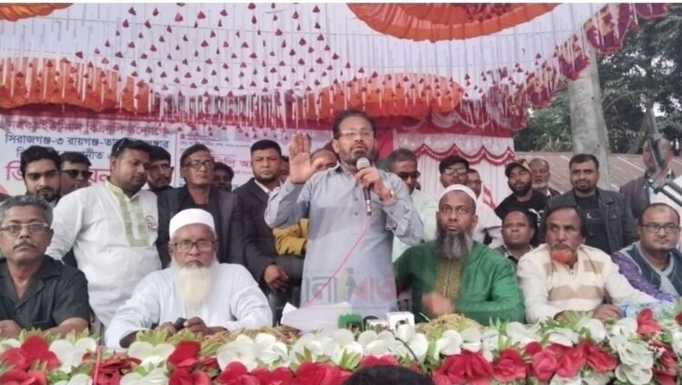ভোটের অধিকার ফিরিয়ে আনতে লড়াই: নলকায় ভিপি আয়নুল হকের সমাবেশ