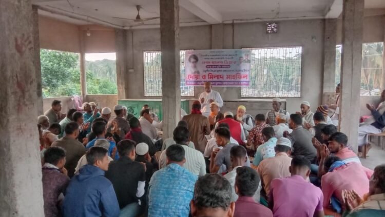 তজুমদ্দিনে খালেদা জিয়ার রোগমুক্তি কামনায়  দোয়া ও মিলাদ মাহফিল অনুষ্ঠিত
