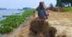 বরগুনায় বিষখালী নদী ভাঙনে বিলীনের পথে সড়ক ও তিন শিক্ষা প্রতিষ্ঠান