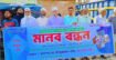 পাবনা পুরাতন টেকনিক্যাল মোড় সড়কে দুর্ঘটনা রোধে  নিরাপদ সড়কের দাবিতে মানববন্ধন