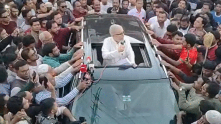 হবিগঞ্জের চুননারুঘাটে সৈয়দ ফয়সলের সমর্থনে মিছিল, সমাবেশ