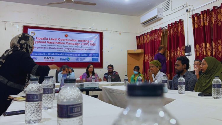 শ্রীমঙ্গলে জাতীয় টাইফয়েড টিকাদান ক্যাম্পেইনের কো-অর্ডিনেশন সভা