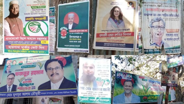 নির্বাচন কমিশনের নির্দেশনা উপেক্ষা, কিশোরগঞ্জ–৪ আসনে এমপি প্রার্থীদের তৎপরতা