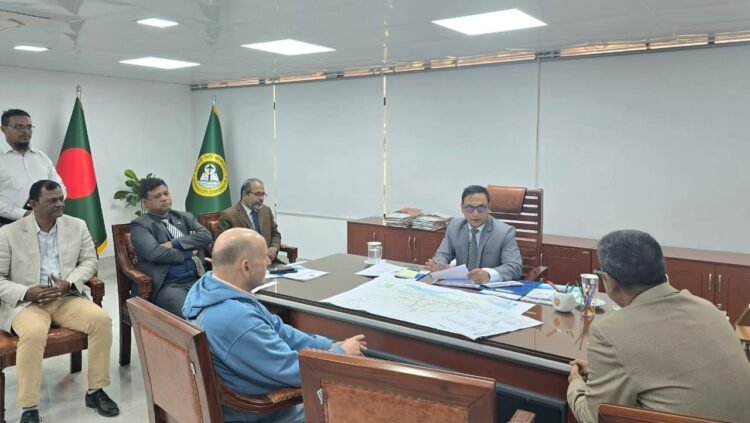 রাজশাহী ওয়াসার সাথে রাসিক প্রশাসক এর সভা অনুষ্ঠিত