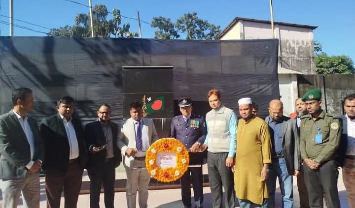 ধর্মপাশায় শহীদ বুদ্ধিজীবী দিবস -২০২৫ পালিত