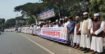 নান্দাইলে বাউল আবুল সরকারের বিতর্কিত বক্তব্যের প্রতিবাদে মানববন্ধন- ফাঁসির দাবি
