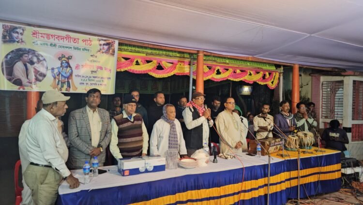 বিএনপি চেয়ারপার্সন বেগম খালেদা জিয়ার সুস্থতা কামনায় সরাইলে হিন্দু সম্প্রদায়ের প্রার্থনা অনুষ্ঠিত