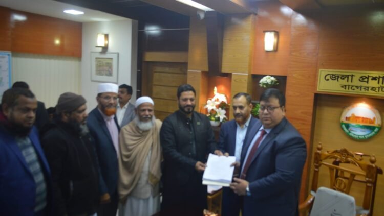 বাগেরহাট–২ আসনে জামায়াতে ইসলামীর প্রার্থী মনোনয়নপত্র জমা দিলেন শেখ মনজুরুল হক রাহাত