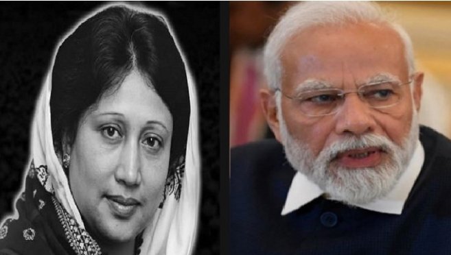 বিএনপির চেয়ারপার্সন ও সাবেক প্রধানমন্ত্রী বেগম খালেদা জিয়ার মৃত্যুতে নরেন্দ্র মোদীর শোক