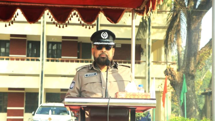 সিলেট রেঞ্জ ডিআইজি,র হবিগঞ্জ জেলা পুলিশ লাইন্স প্যারেড ও রিজার্ভ অফিস বার্ষিক পরিদর্শন