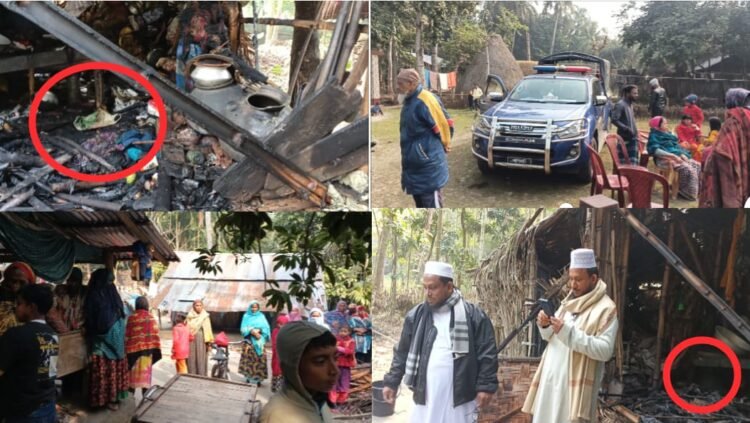 আগুনে পুড়ে হায়া বুড়ি নামে এক বৃদ্ধার মৃত্যু : যাত্রাপুরে ঘটনাস্থল পরিদর্শন করে দুঃখ প্রকাশ জামায়াতে ইসলামী