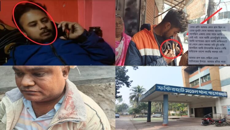 ফকিরহাটে শামীম মোটরসে সন্ত্রাসী হামলা: ছুরি-কোপে আহত ব্যবসায়ী রবি, লুট ২ লাখ ২০ হাজার টাকা