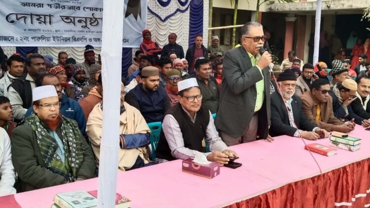 দেবহাটায় দেশনেত্রী মরহুম বেগম খালেদা জিয়ার দোয়া অনুষ্ঠান