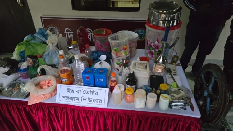 দীঘিনালায় যৌথ অভিযানে ইয়াবা তৈরির সরঞ্জামসহ  মাদক কারবারি গ্রেপ্তার