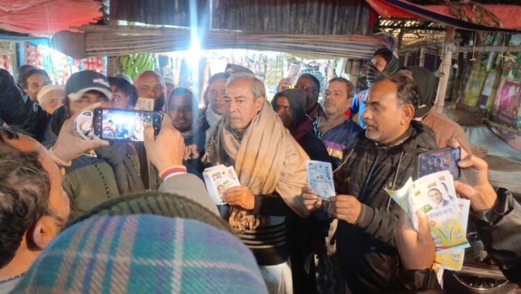 গাইবান্ধা সদর আসনের ধানের শীষের প্রার্থীর গনসংযোগ